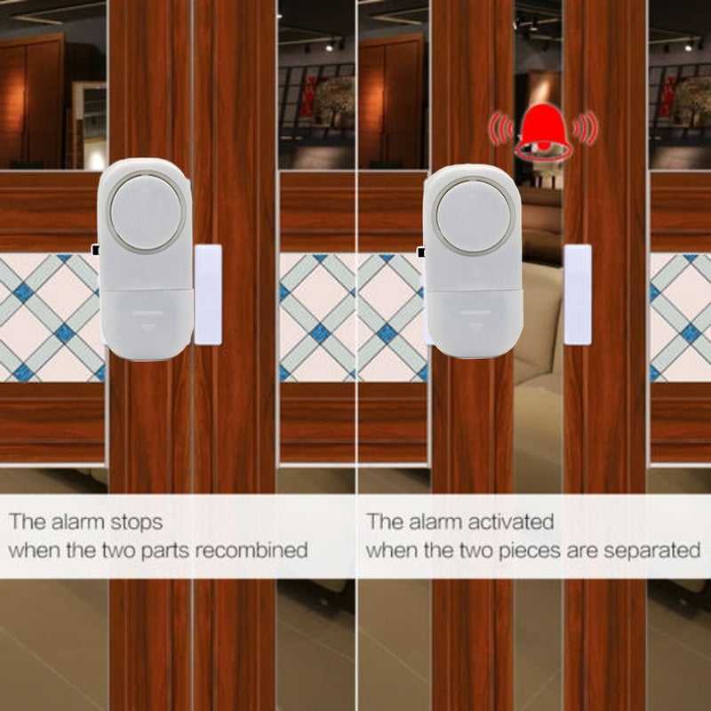 Hiistar Wireless Entry Home Door Window Burglar Alarm-Safety Security Alarm System Magnetic Sensor (Pack of 5) 1 - Image 3